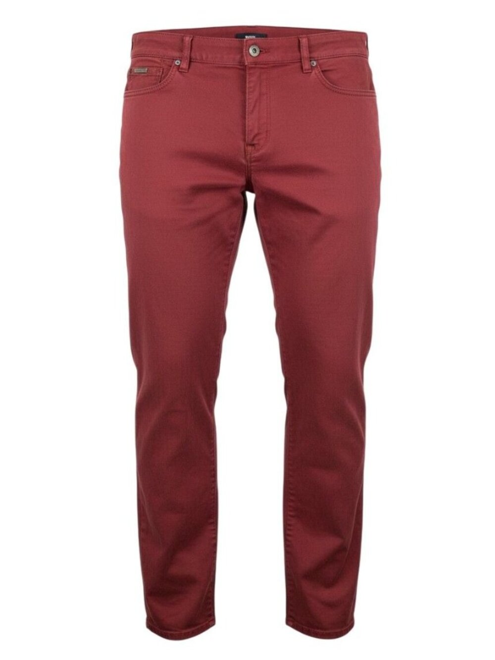 Hugo Boss Mens Red Delaware Slim Fit Chinos 38/32